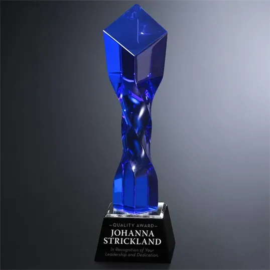 Twisted Diamond Crystal Award, 11 Inch — view 2