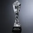 Twisted Diamond Crystal Award, 11 Inch — view 3