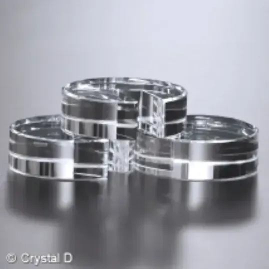 Goal-Setter Crystal Paperweight Block — view 3