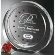 Atwater Circle Optical Crystal Award, 6"
