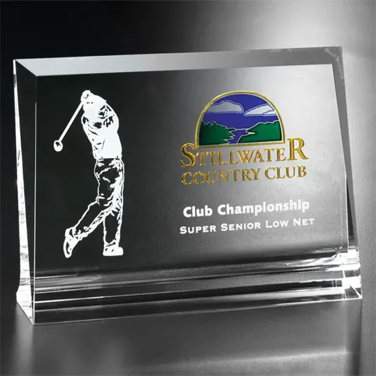 Hobart Optical Crystal Award, 6" W — view 4