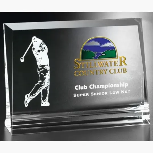 Hobart Optical Crystal Award, 6" W — view 3