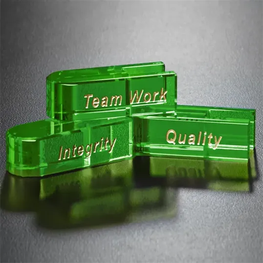 Goal-Setter Crystal Block, 2" x .5" — view 5