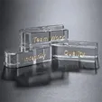 Goal-Setter Crystal Block, 2" x .5" — view 3