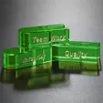 Goal-Setter Crystal Block, 2" x .5" — view 5
