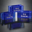 Goal-Setter Crystal Block, 2" x .75"
