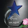 Cerulean Star 93/4 Optical Crystal Award — view 2