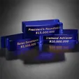 Goal-Setter Crystal Block, 3" x .75"