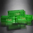Goal-Setter Crystal Block, 3" x .75" — view 4