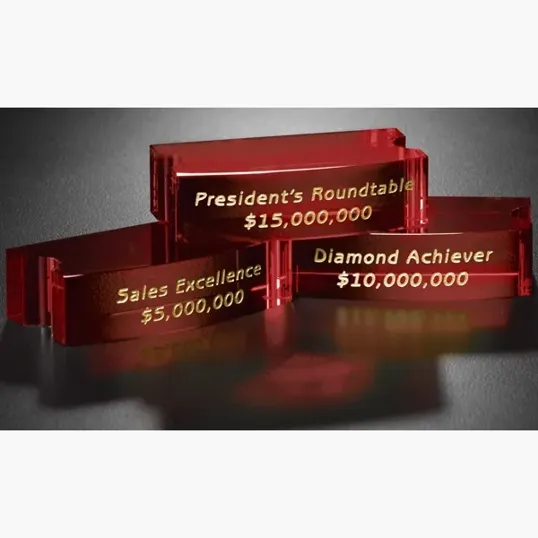 Goal-Setter Crystal Block, 3" x .75" — view 5