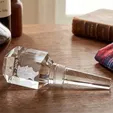 Merlot Optical Crystal Wine Stopper — view 2