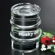 Oil Barrel Optical Crystal Award, 3 1/2"