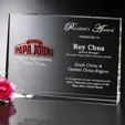 Horizontal Wedge Optical Crystal Award — view 4
