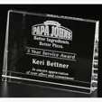 Horizontal Wedge Optical Crystal Award