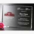 Horizontal Wedge Optical Crystal Award — view 3