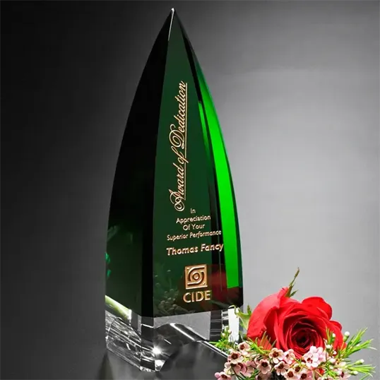 Culmination Optical Crystal Award, Emerald Green