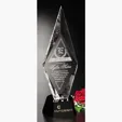 Chaska Award 15 Black Glass and Optical Crystal Award