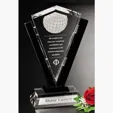 Conquest Award 12 Black Glass and Optical Crystal Shield Award — view 2