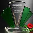 Phantasia Optical Crystal Award, 6 3/4" x 9" — view 2