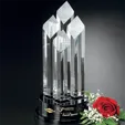 Diamond Tiara Crystal Award, 14" — view 2