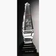 Epitome Award 12 Optical Crystal Obelisk