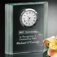 Jade Wave Crystal Clock
