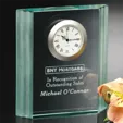 Jade Wave Crystal Clock — view 2