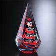 Patriot Award — Optical Crystal Pyramid — view 2