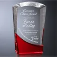 Wellton Ruby Optical Crystal Award