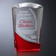 Wellton Ruby Optical Crystal Award — view 3