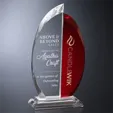 Beacon Ruby Optical Crystal Award — view 2