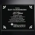 Aberdeen Black Laser Plaque, 12" x 15"