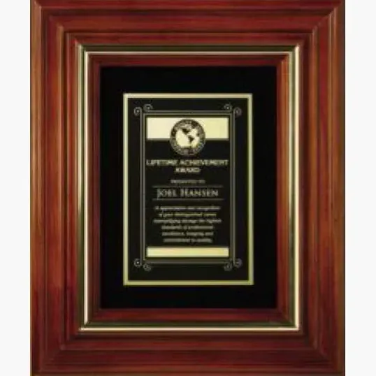 Americana Cherry Wood Plaque with Velour — view 2