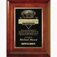 Americana Raised Panel Cherry Wood Plaque — view 2