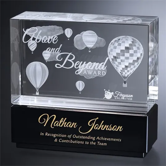 Butler Cube 5 1/2" Optical Crystal Award
