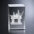 Camby Rectangle Optical Crystal Paperweight — view 2