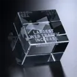 Clifton Optical Crystal Cube Paperweight