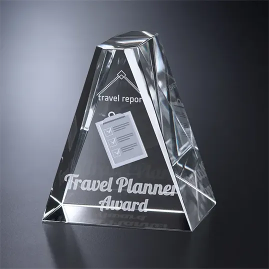Avondale Optical Crystal Pyramid Award — view 2