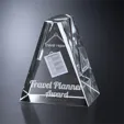 Avondale Optical Crystal Pyramid Award — view 2