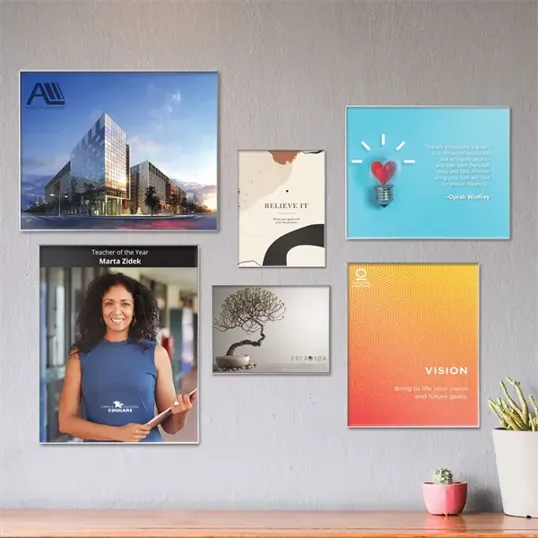 IllumaPix™ Rectangle Crystal Print with Leatherette Easel — view 7