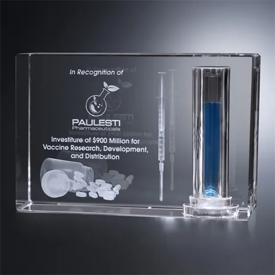 Condor Rectangle Optical Crystal Award — view 4