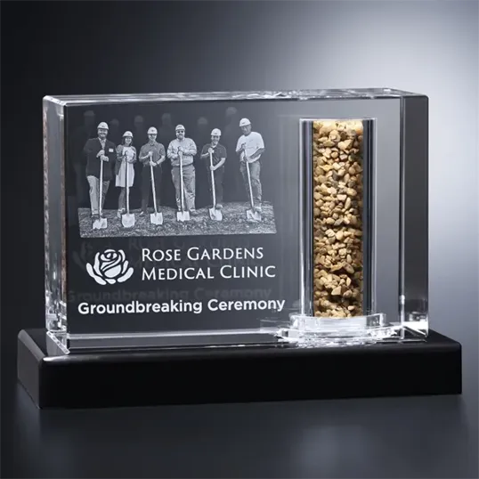 Courtney Rectangle Optical Crystal Award — view 3
