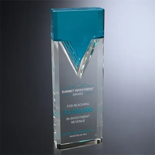 Nobility Liuli Glazed Crystal Award — view 3
