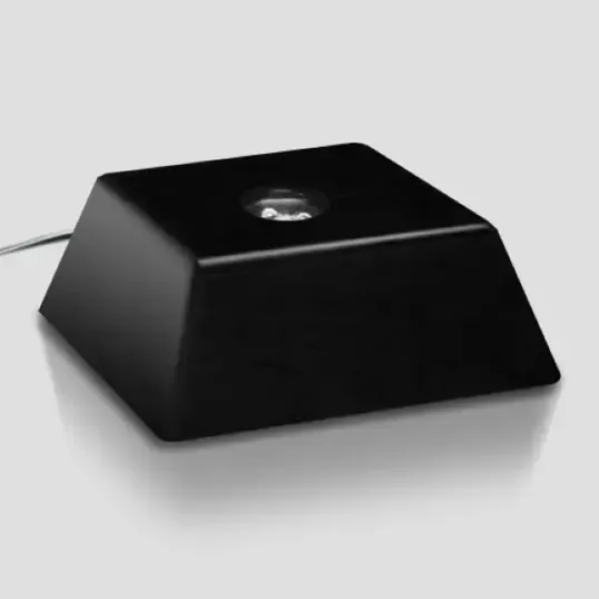 Elite Black Piano Finish Square Base