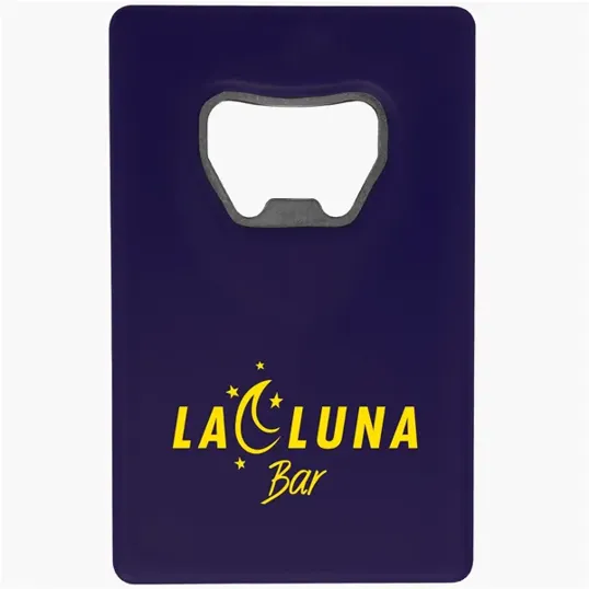 Credit Card Bottle Opener with Stainless Steel Insert — view 3