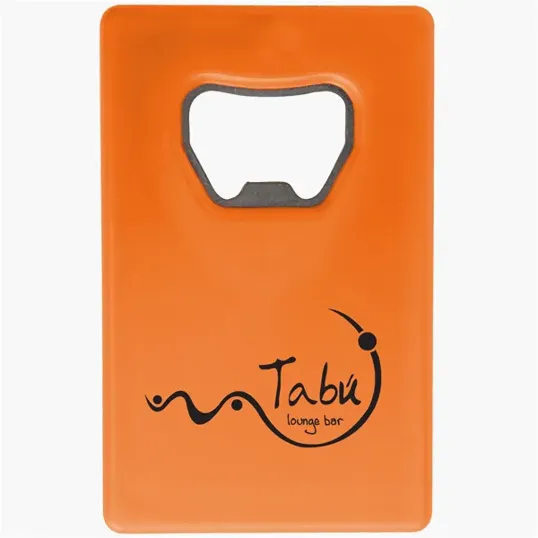 Credit Card Bottle Opener with Stainless Steel Insert — view 6