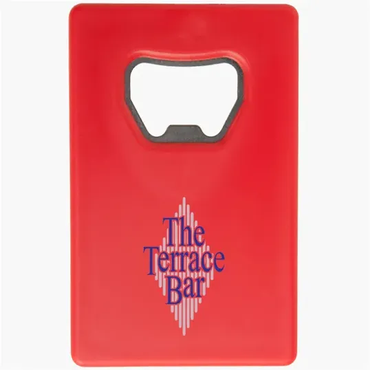 Credit Card Bottle Opener with Stainless Steel Insert — view 7