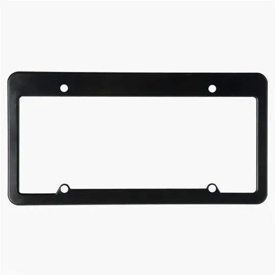 License Plate Frame, 4 Holes Straight Top — view 2