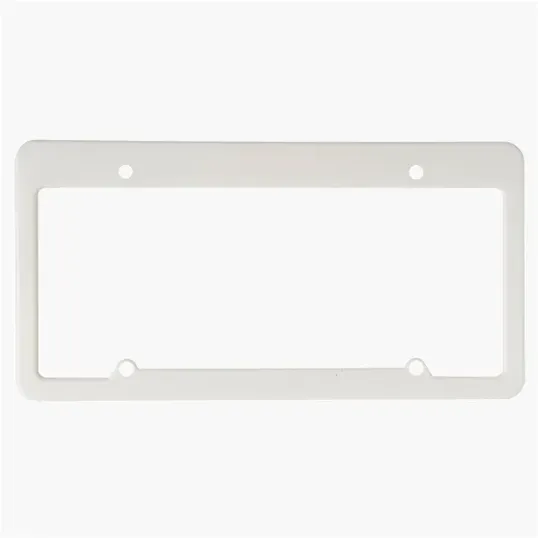 License Plate Frame, 4 Holes Straight Top — view 5