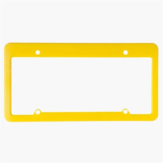 License Plate Frame, 4 Holes Straight Top — view 6